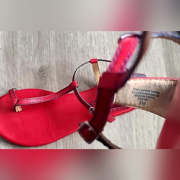 🌼🌼Splendid Strappy Red Sandals sz 8 - Picture 7 of 7